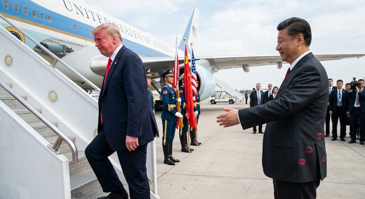 Hooma_Media's tweet photo. Look what Donald got from China: a taste of his own medicine.

#trumpsgasfailure https://t.co/kaMLxMtMZJ