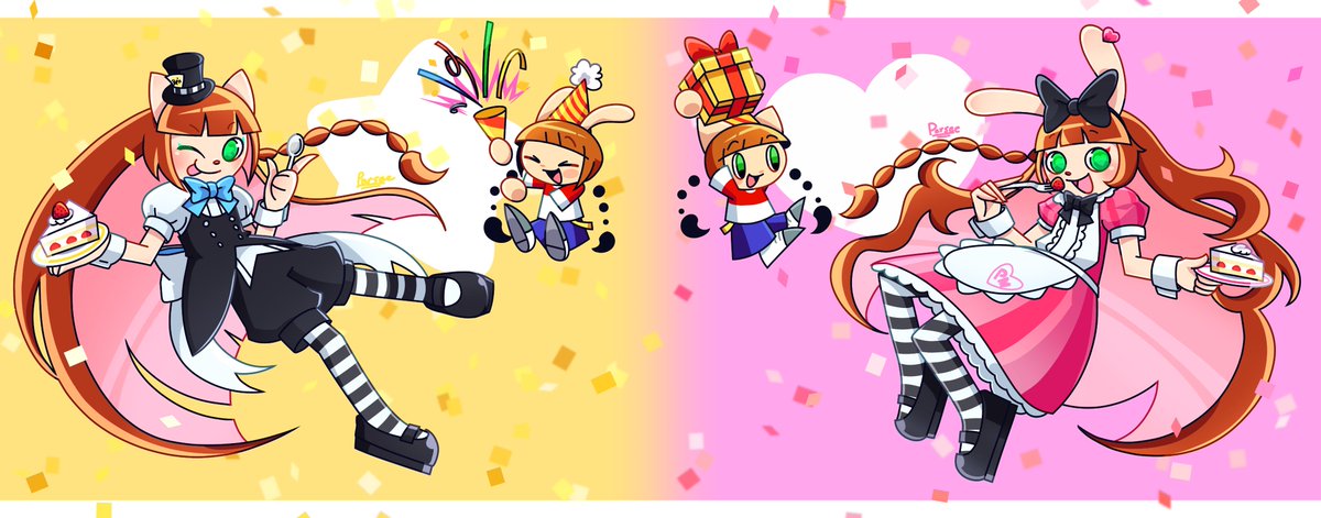 various reposts #popn_art #nyamimi #ニャミミ