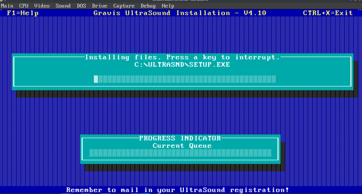 informaticacosl's tweet photo. voy a, literal, llorar :'-) #gus #gravisultrsound #dosbox https://t.co/eIOoOUphJ9