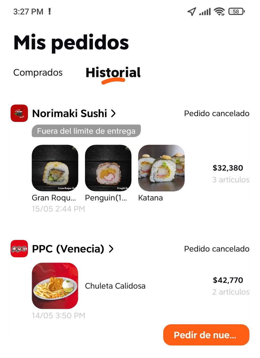 lugimoreno's tweet photo. @Srpandaman01 @untaljeancarlo @DiDiFoodCOL @sicsuper Ya me ha pasado en dos días consecutivos, llegan las notificaciones cuando ya entre el domiciliario y @DiDiFoodCOL se robaron los pedidos. Porque no lo dejan en portería como el resto de aplicaciones. Y lo peor no responden por los pedidos. Quien controla esta app https://t.co/q0EoO3vyGF
