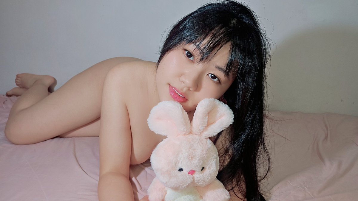 chokipup's tweet photo. Well I think you guys will think I'm lying when I say I have my undies on. Did you know I took the pink bunny pics at home? I'm still pretty shy when it comes to shooting nsfw stuff but maybe when the time comes... 😳

#pinklingerie #pink #boudoir #lingerieshoot https://t.co/W1tIerBnHV