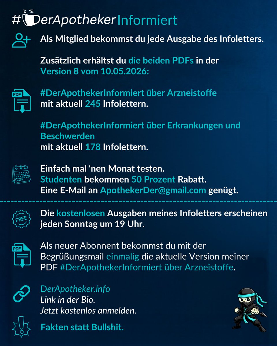 ApothekerDer's tweet photo. Kostenlos!
Zimt: Nimm besser den ungefährlicheren!

Hast du gewusst, dass zu viel Zimt gefährlich sein kann?

Isst du gerne Zimt?
Welchen?

Mehr über Zimt erfährst du in der nächsten KOSTENLOSEN Ausgabe meines informativen Infoletters #DerApothekerInformiert.
#DerApotheker 🥷 https://t.co/LYcBmZWp34