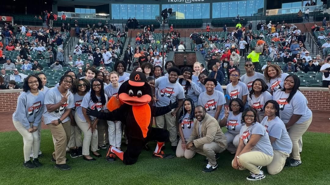 BaltCitySchools's tweet photo. City College's Singing Knights performed "The Star Spangled Banner" during a recent O's game. https://t.co/I4oGGosOXh