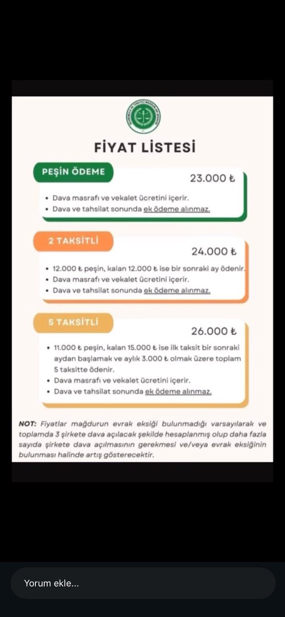Avukatlık Reklam Yasağı Tespiti tweet media
