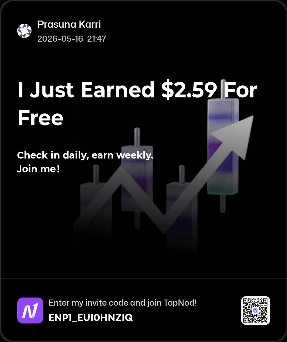 prasuna217's tweet photo. Just joined TopNod Energy Park ⚡️
Simple tasks → earn Energy → share weekly $PROS rewards.
The more people join, the bigger the reward pool 
Worth a try！
#topnodenergy
https://t.co/aOUMDYJAq6 https://t.co/bcsjymA6Fw