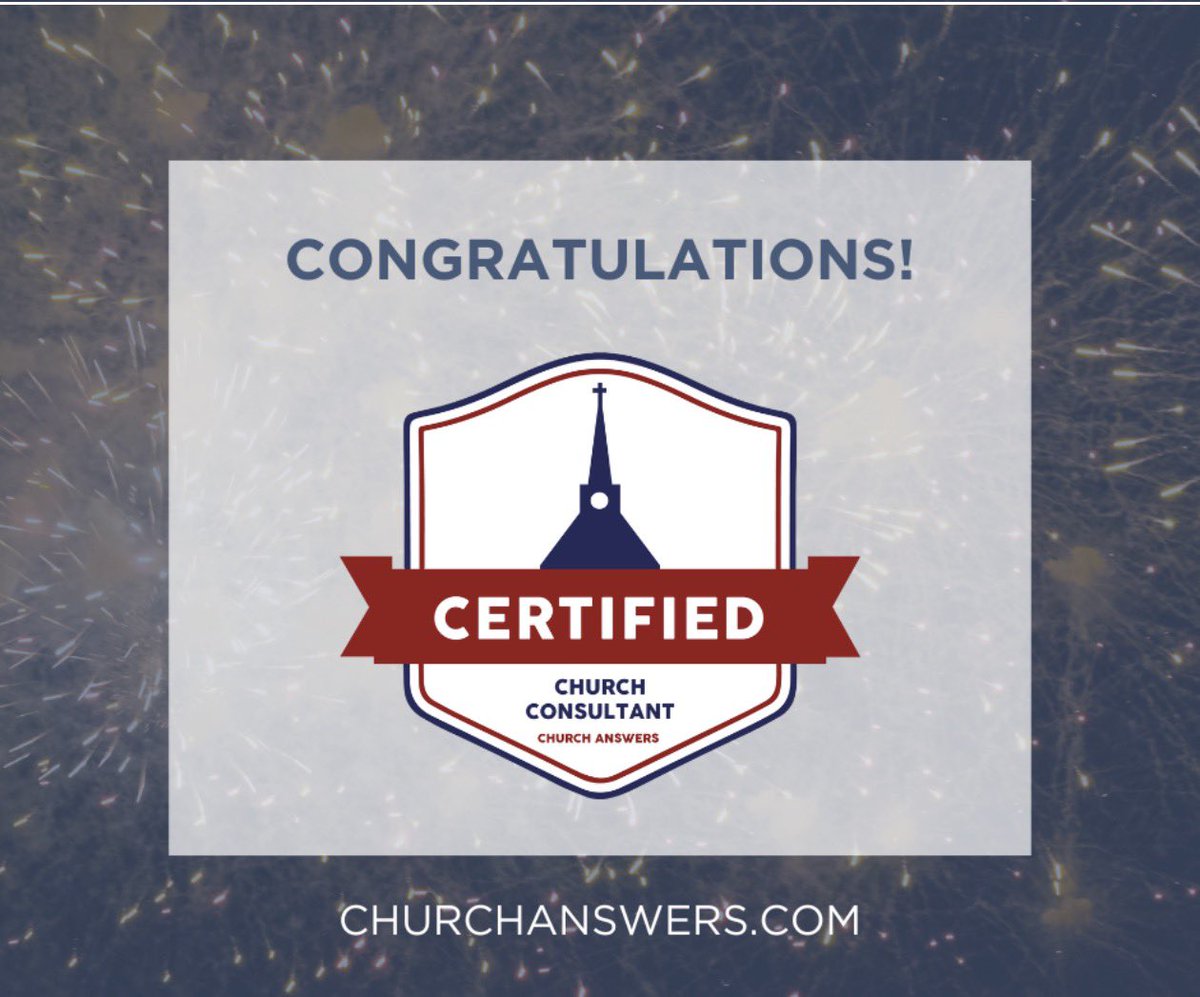 ThomRainer's tweet photo. Congratulations to Dwight Riddick for becoming a certified church consultant! https://t.co/h2hEcdeTFK