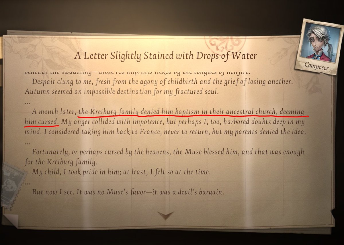 dailyfredealice's tweet photo. Both Frederick and Alice were both called as "cursed" when they were just children...I think they would really relate to each other....
#fredealice #alirick #ramblings #identityV https://t.co/Bp6Wuj3YPR