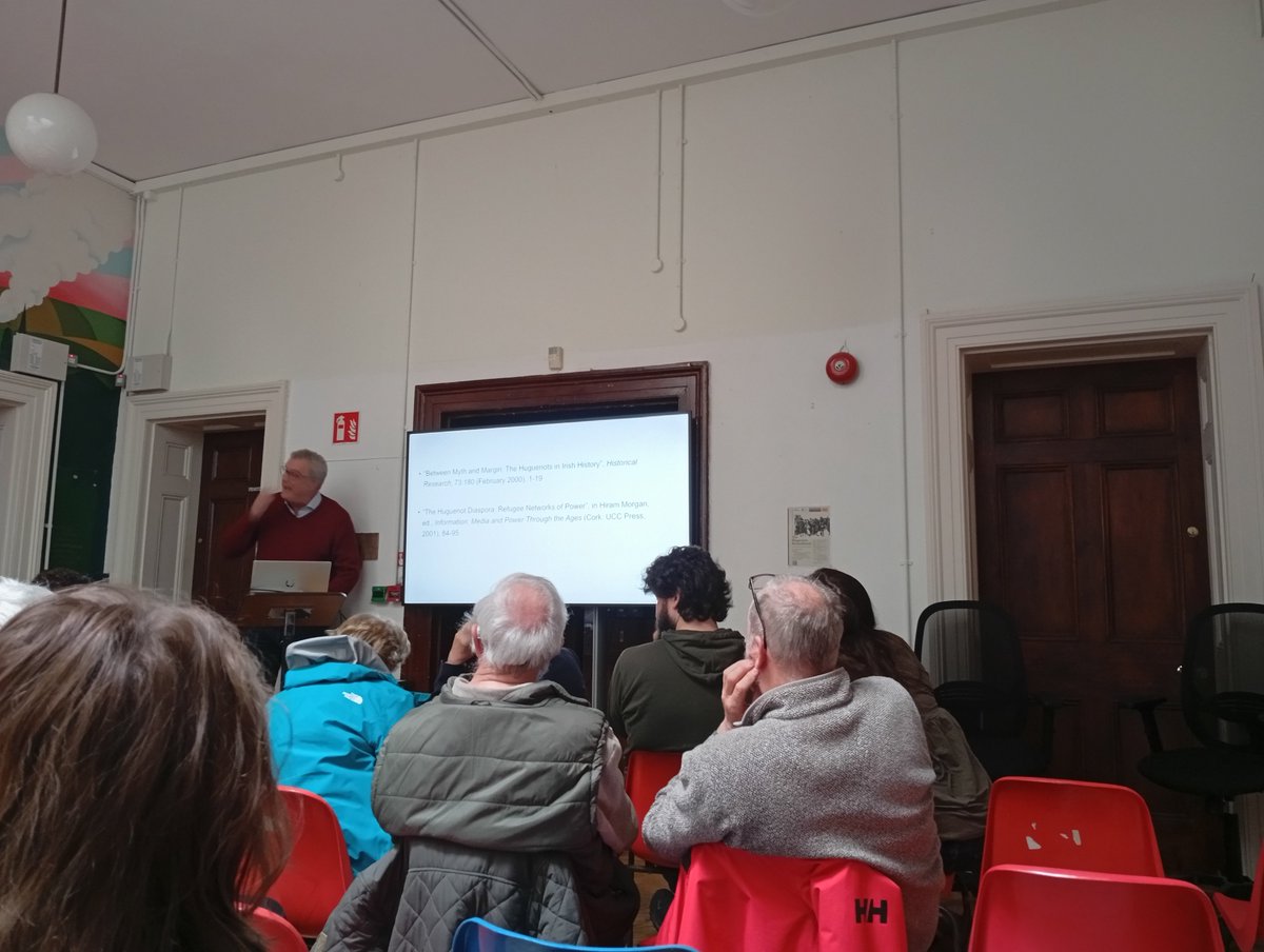OOH99's tweet photo. Lots of good talks at the 'Huguenots Remembered' conference in Cork Public Museum.
C. 200,000 left France and there were about 300-400 living in Cork at any one time https://t.co/CwDr1dWTTY