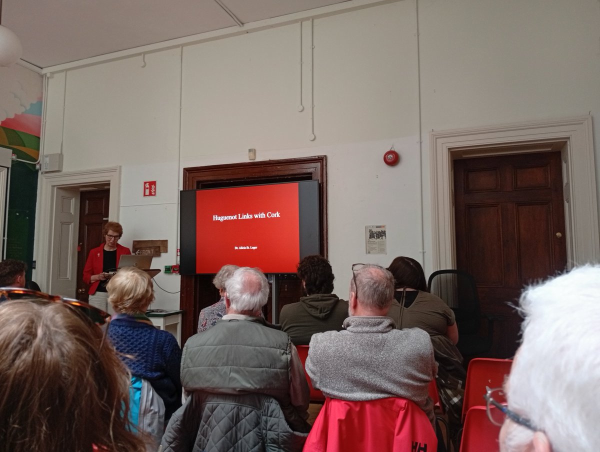 OOH99's tweet photo. Lots of good talks at the 'Huguenots Remembered' conference in Cork Public Museum.
C. 200,000 left France and there were about 300-400 living in Cork at any one time https://t.co/CwDr1dWTTY
