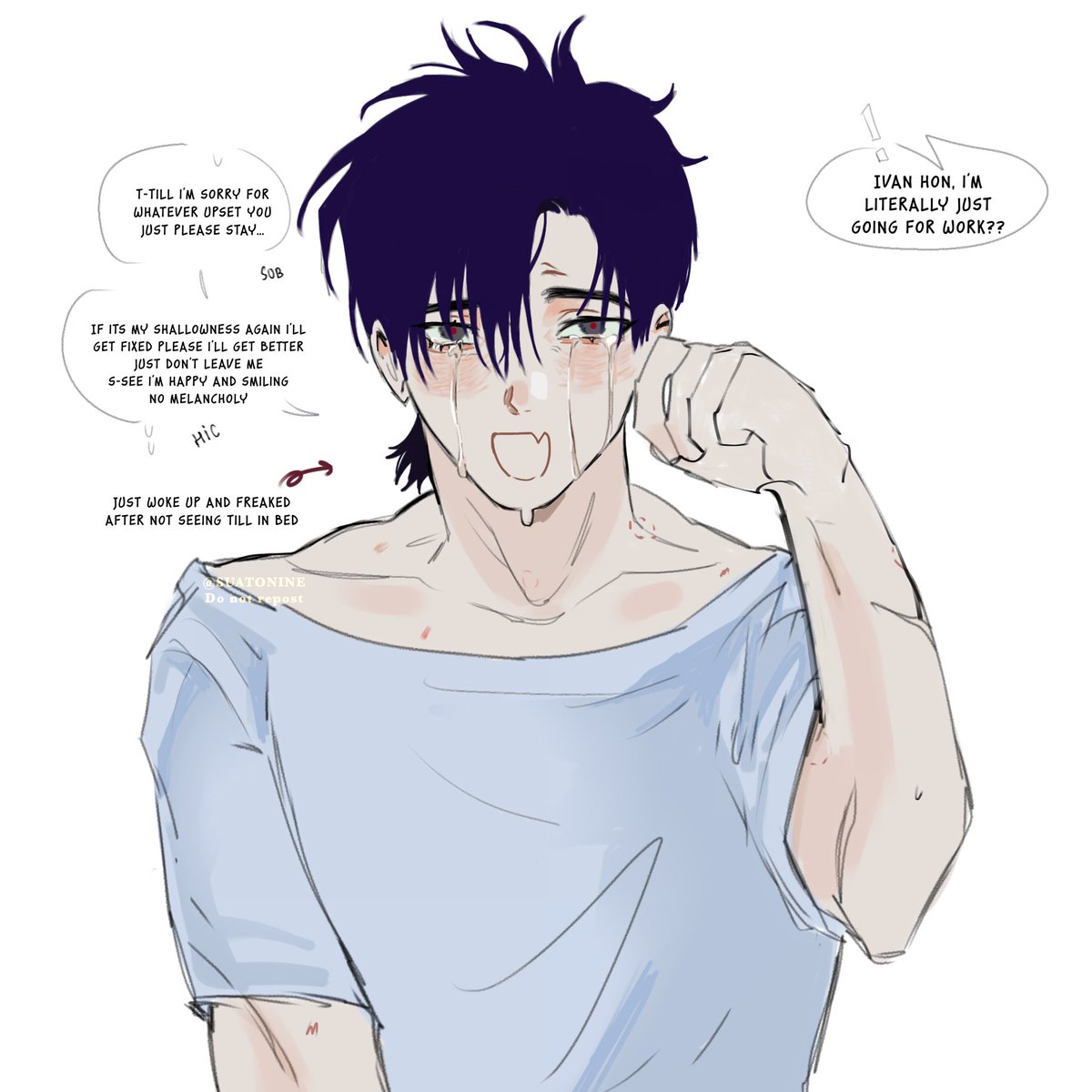 suatonine's tweet photo. More of rebels au where ivan developed sum sort of separation anxiety 
#tiiv #tillivan #ivantill https://t.co/ZtehO7UetG