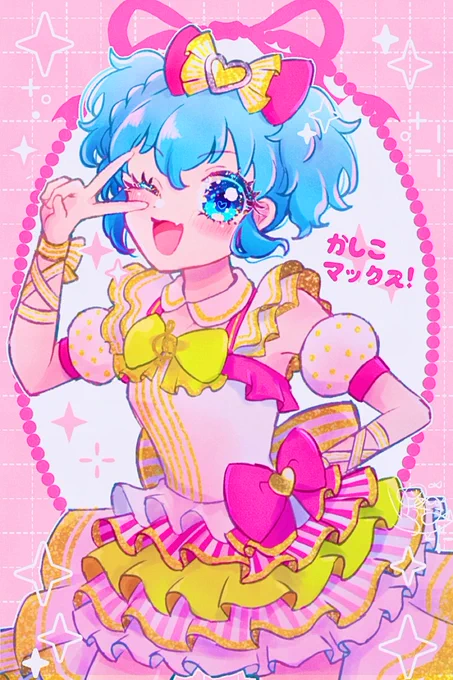 かしこマックス~~~💙🎀✧*。 