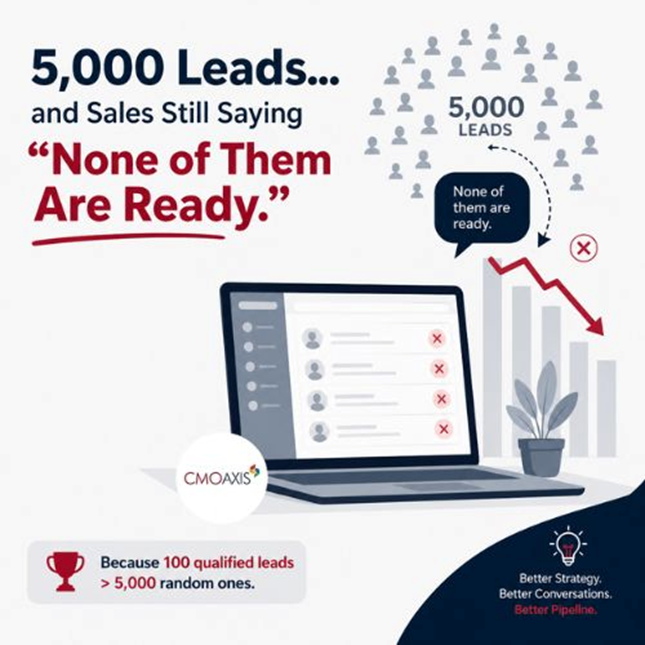 CMOAxis's tweet photo. In B2B marketing, success is not about more leads — it’s about better leads. With the right MarTech stack, brands can combine data, AI, and automation to turn intent into revenue-ready opportunities.

#CMOAxis #LeadAxis #MarTechAxis #B2BMarketing #LeadGeneration #GrowthMarketing https://t.co/bWICHKXgsk