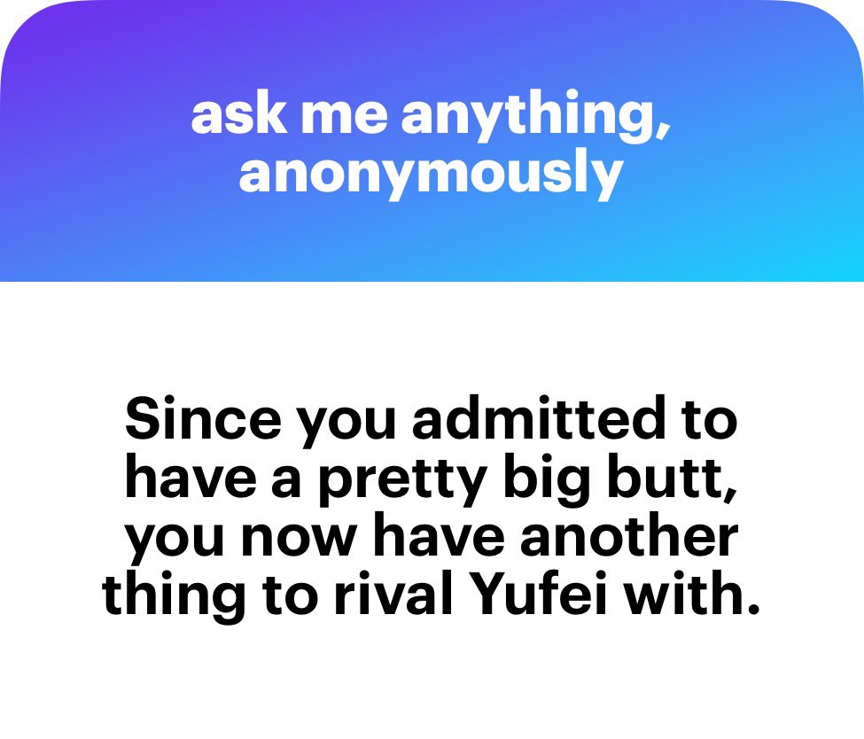 EmpressZari's tweet photo. I said I have a pretty big butt.

Yufei has a big ol bubble jiggly wobbly doughy voluptuous ass that has its own gravitational pull.

Besides I don’t care about my butt. I don’t people to touch let alone ogle at my rear https://t.co/qlIfkoJocr