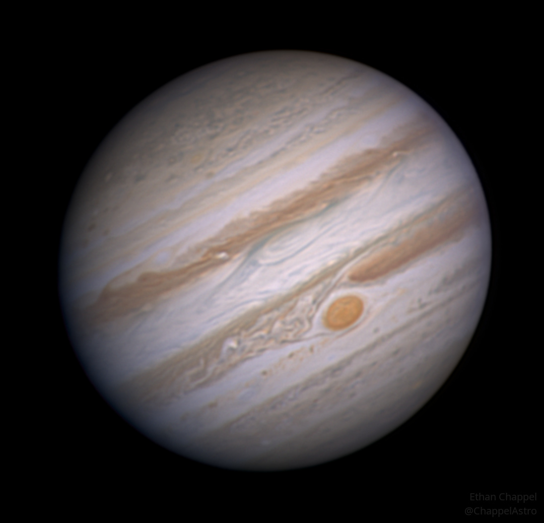 ChappelAstro's tweet photo. #Jupiter with the Great Red Spot on March 30th, 2026.

#Astronomy #Astrophotography https://t.co/bwbd7ms30R