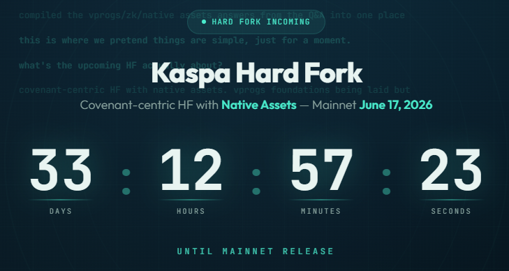 MoonKing___'s tweet photo. Only about a month left until the $KAS hardfork upgrade to Toccata

With Bitcoin holding around $80k, I'm feeling decently bullish, but who knows how it'll be in a month from now

Part of me hopes for lower prices until Mainnet upgrade to hoard as much cheap tokens as possible https://t.co/bw05pmkyf9