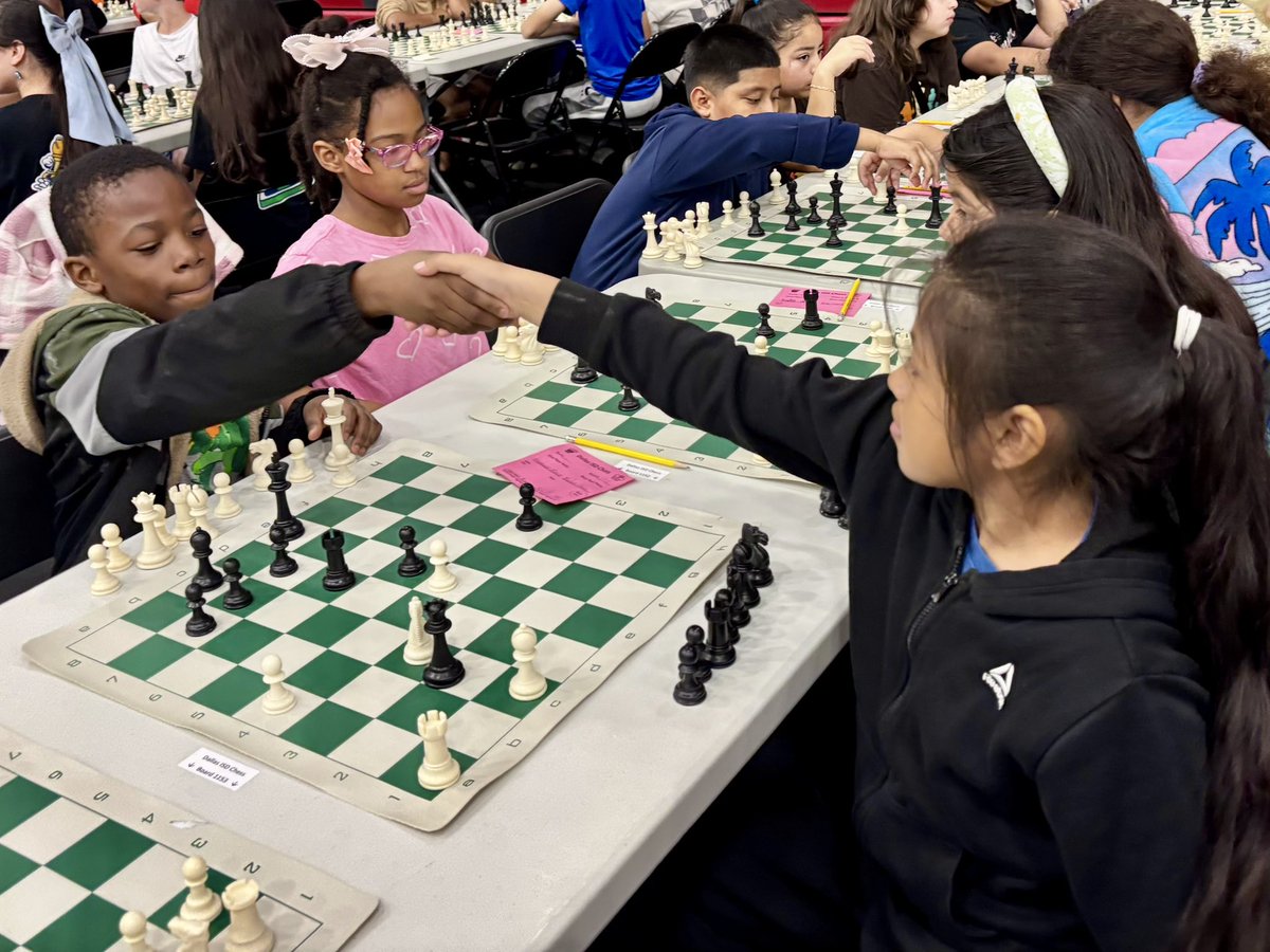 disdactivities's tweet photo. Checkmate! 🏆 The Dallas ISD Elementary D1 Chess Tournament is officially underway at Thomas Jefferson High School. Incredible to see so many young minds strategizing and competing today. Good luck to all our future grandmasters! ♟️✨ @dallasschools #ChessInSchools #DallasISD https://t.co/Eu2UIWytP9