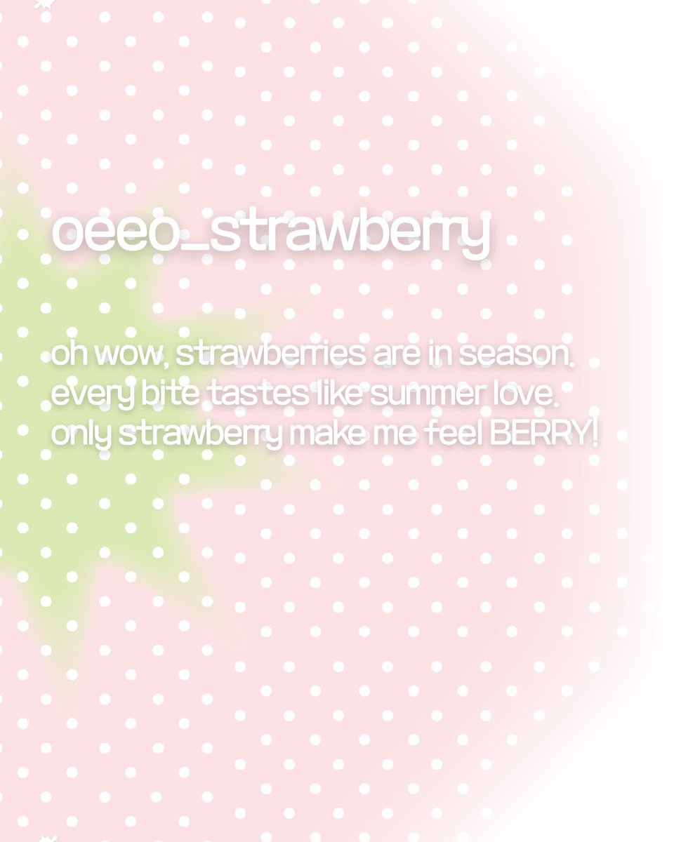 oeeo_official's tweet photo. oeeo

oh wow, strawberries are in season. 
￼
every bite tastes like summer love. 

only strawberry make me feel BERRY! https://t.co/Bsp8cwI4gK