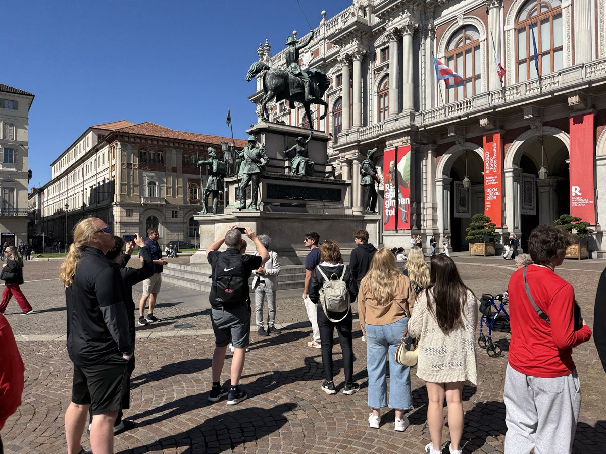 CoachTomWatts's tweet photo. Last few days in Italy have been special! 🇮🇹🇺🇸🔴⚫️  @OWUBishopFB https://t.co/fcLvIAkDFb