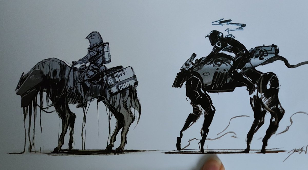 homodemenz's tweet photo. * ds2 artbook spoilers *

we could have had our horizon stranding https://t.co/4Oi1iETekZ