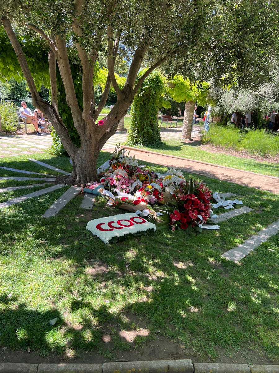 CCOOsanitat's tweet photo. Avui @CCOOsanitat i la nostra ofrena floral al 33è Memorial Internacional de la SIDA https://t.co/bh0BpZAL5U
