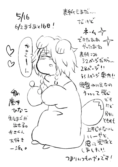 カラオケつめつめしたおかげでネームが完成しました!やったー!でも4ページ増えてもた!かわいくない部から1周年なのでページ数揃えようと思ってたのに!それでもつめつめです!うー!話作り下手!

性の話を少しします!びっくりにならない作りになるべくできたと思うけど一応ここでも言います! 