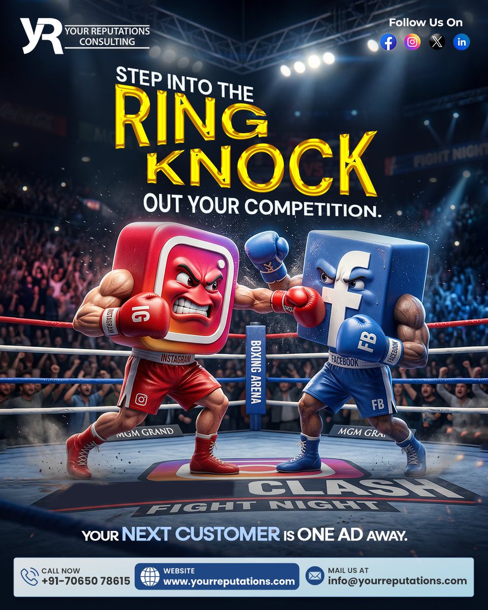 YourReputation_'s tweet photo. Step into the ring and dominate your competition with powerful digital strategies. From social media to ads that convert, Your Reputations Consulting helps you win every round. Don’t just compete—stand out, get noticed, https://t.co/UYZ62RV5Sc