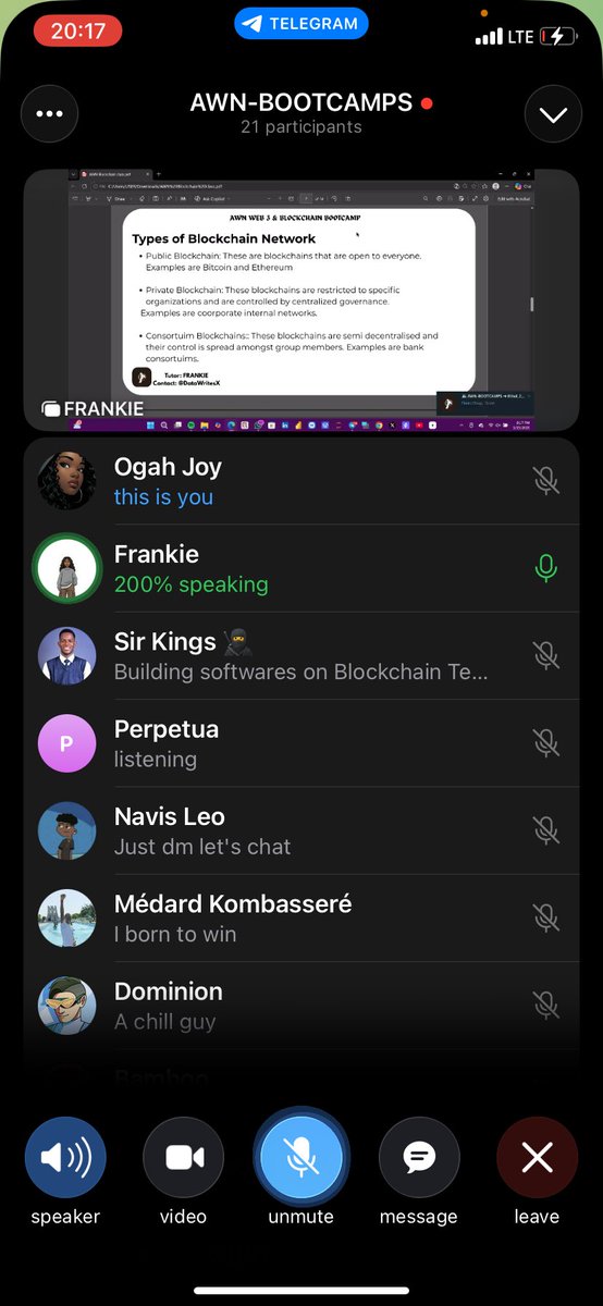 JoyFi_'s tweet photo. Day2 of Web3 class with @Abia_Web3Net I learnt alot from what blockchain actually is to its application in real world but the 1 thing stuck with me is in Web3, you get to own your stuff. Big thanks to @DataWritesX for breaking it down so simply. Feeling excited to learn more😅😅 https://t.co/mDjgJetK1z