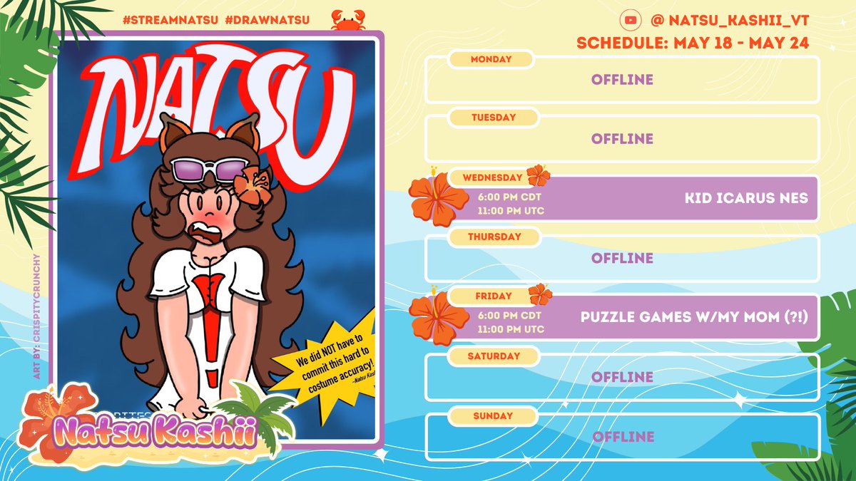 Natsu Kashii 🌺🏝️ Retro VTuber tweet media