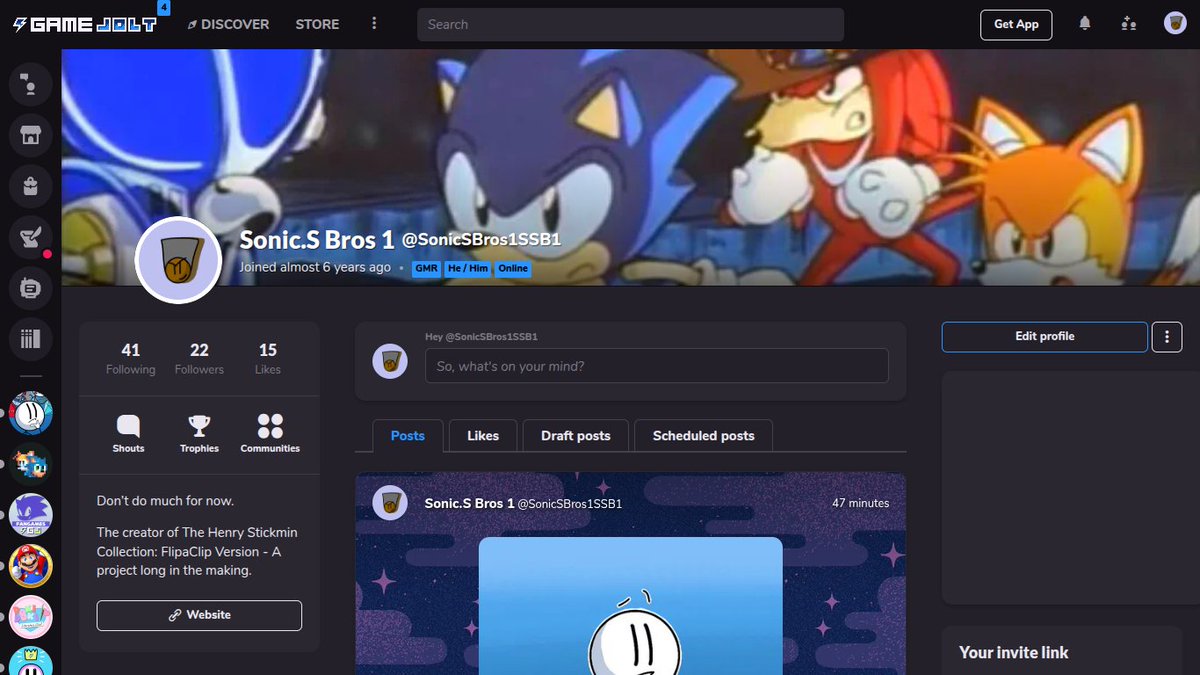 sssb115's tweet photo. I had recently re-opened my Gamejolt and Newgrounds account in case you didn't know I had them. The links are below just in case you want to check them out.
Gamejolt - https://t.co/YIMltA125d
Newgrounds - https://t.co/RyIr1jxwm3 https://t.co/Zhp5FLs7ni