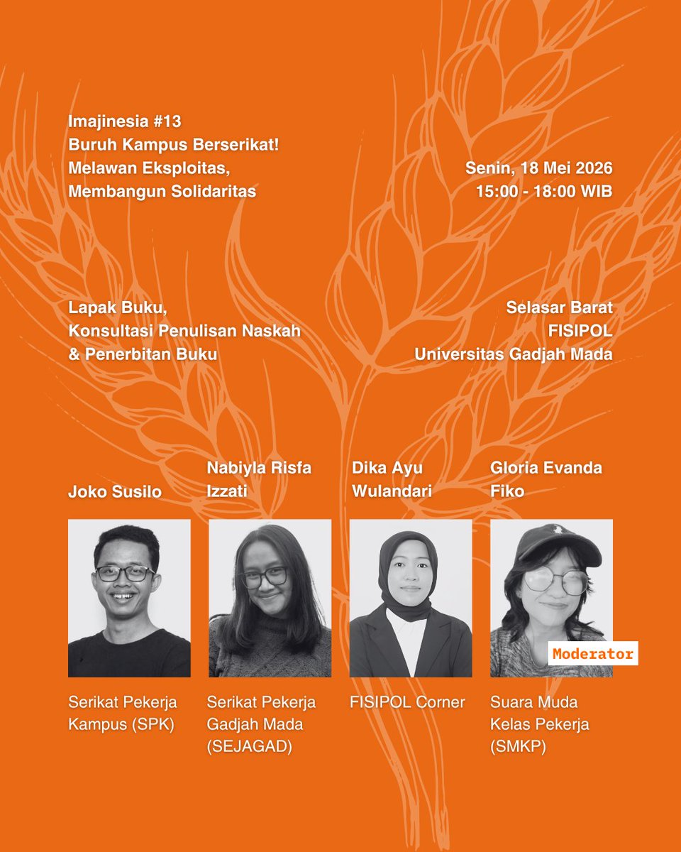 suaramudapb's tweet photo. [IMAJINESIA 13: Buruh Kampus Berserikat! Melawan Eksploitasi, Membangun Solidaritas]

Komersialisasi pendidikan tinggi kian nyata. Perubahan status kampus menjadi PTN-BH memicu lonjakan UKT dan pengenaan Iuran Pengembangan Institusi yang mencekik mahasiswa. https://t.co/OfW1lgZMHC