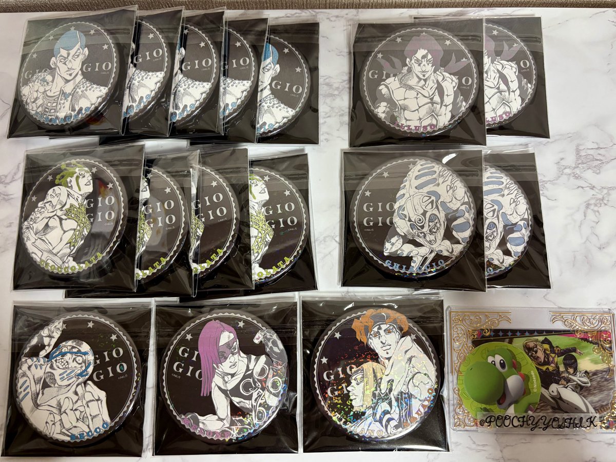 1 【交換 譲渡】 ジョジョ 缶バッジ THEJOJOWORLD ジョジョワ ジョジョ