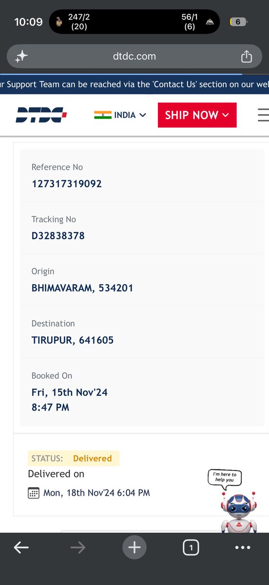 Rohit_Bandi's tweet photo. @amazonIN #Fraud

Order date: 15 May 2026
Order number: 407-8751632-9775512

Status is updated as delivered with shipping done from DTDC

But the item is not delivered. The tracking details updated are showing of older orders of DTDC from Nov 2024

Please check this on priority. https://t.co/0lZUXQo0WO