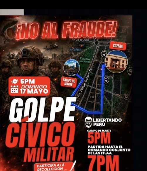 🇵🇪 NO al FRAUDE ELECTORAL en Perú 🇵🇪 tweet media