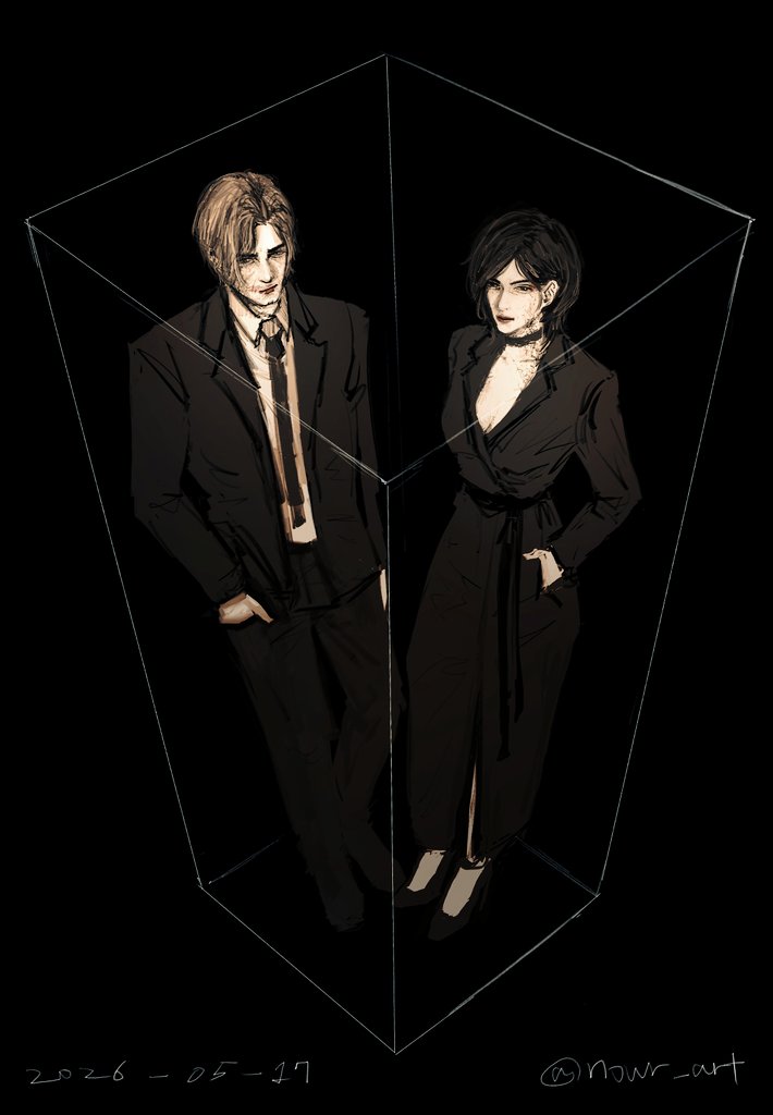 nowr_art's tweet photo. Couple infection #ResidentEvilRequiem #Aeon #REBHFun https://t.co/TgeeTWsuX2
