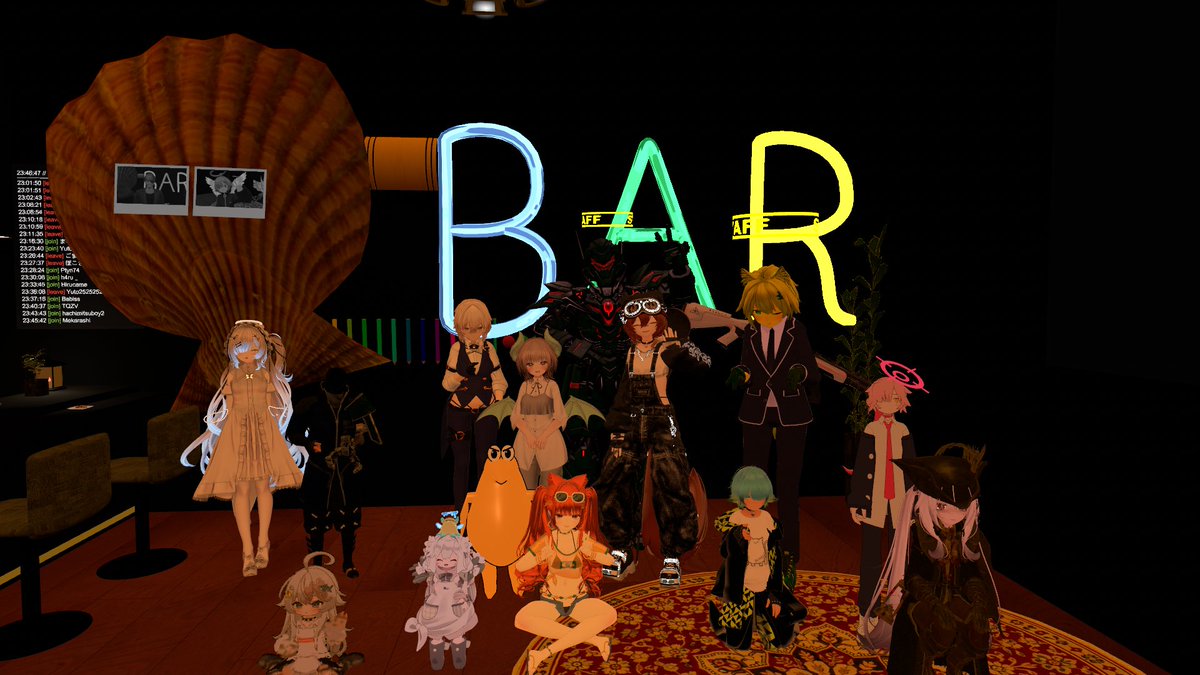 ranbo_9050's tweet photo. ぶいちゃ落ちましたぁ~
今日は大盛況で忙しかったけど、コレはコレで楽しい
また来週もよろしくお願いしま〜す
#VRCHhat
#Kaibar
#貝bar https://t.co/6wrBaKa6u6