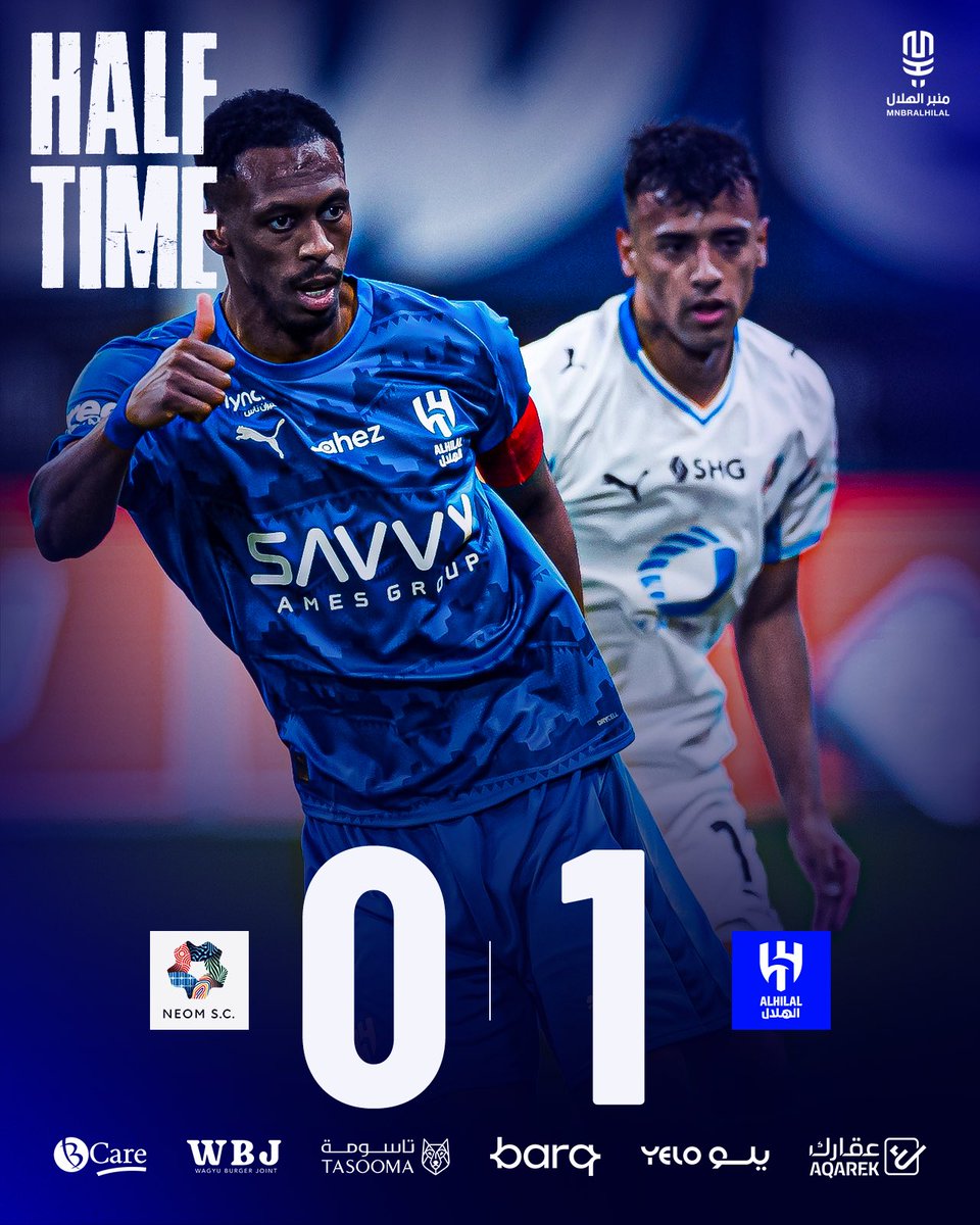 MnbrAlhilal's tweet photo. 🏆 "دوري روشن السعودي، الجولة الثالثة والثلاثون."

⚽️ الهلال 1 - 0 نيوم.
⏰ نهاية الشوط الأول. https://t.co/MWLWxWs904