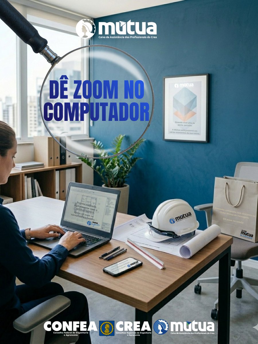 giovanivittoria's tweet photo. Já deu zoom no card?

Cada detalhe mostra como a Mútua está presente no seu dia
a dia, com benefícios que apoiam você dentro e fora do
trabalho.

Porque, no fim, é sobre ter com quem contar.

#Mútua #Confea #Crea https://t.co/T6BDSODr2U