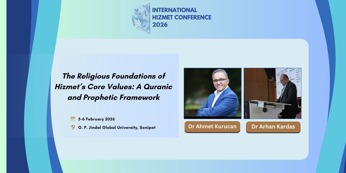 indialoguefdn's tweet photo. The Religious Foundations of Hizmet’s Core Values | International Hizmet Conference 2026

Speaker: Dr Arhan Kardas &amp; Dr Ahmet Kurucan

https://t.co/207fi9gZbR

#HizmetInIndia

@JindalGlobalUNI @JSIAJindal @theoneofus @AKurucan https://t.co/rf0FiML64A