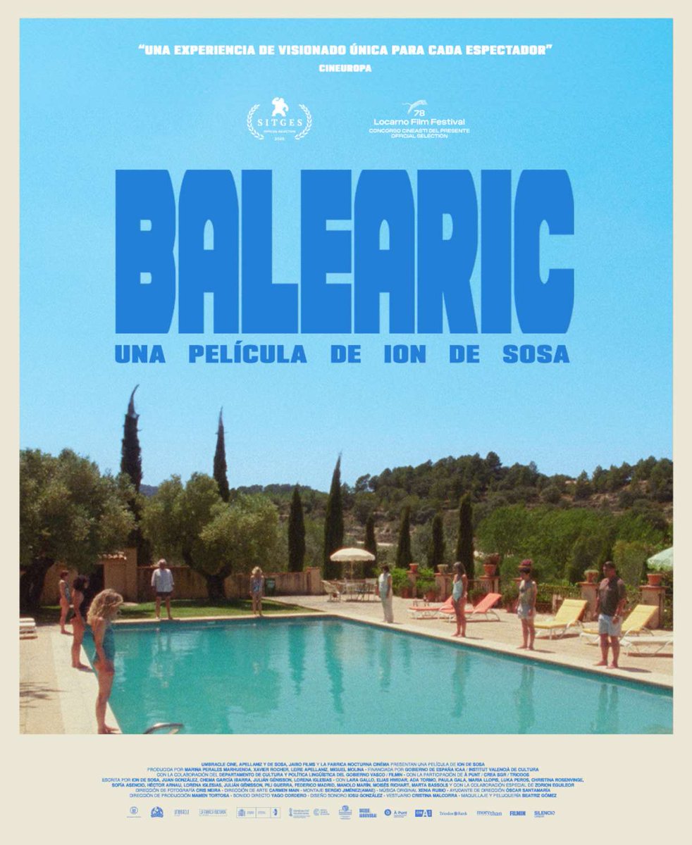 39escalons's tweet photo. Dijous 28 de maig, 20.30 h
Multicines Manacor
🟦 BALEARIC
Ion de Sosa
Espanya, 2025. 74 min
V.o. en castellà 

Aportació:
General: 6 euros
Amics de 39 escalons: 4 euros 🐕🌴 https://t.co/Vw5myNXXzl