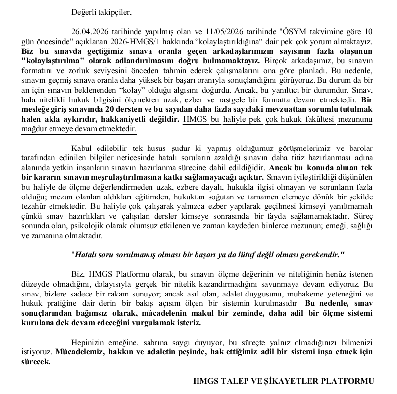 HMGS Talep ve Şikayetler Platformu tweet media