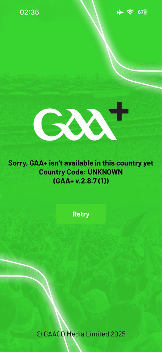 PaulieDev's tweet photo. @GAAPlusOfficial Can you whitelist unknown country pls? https://t.co/gfpAxTjwjK