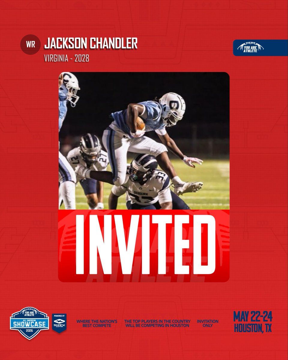 Jackson71230075's tweet photo. Thank you @youareathlete for an invite to the All-American showcase 
Ready to show up and make plays 
@coach_white @dallascap56 @ColganFootball https://t.co/9BZDFHNQpJ