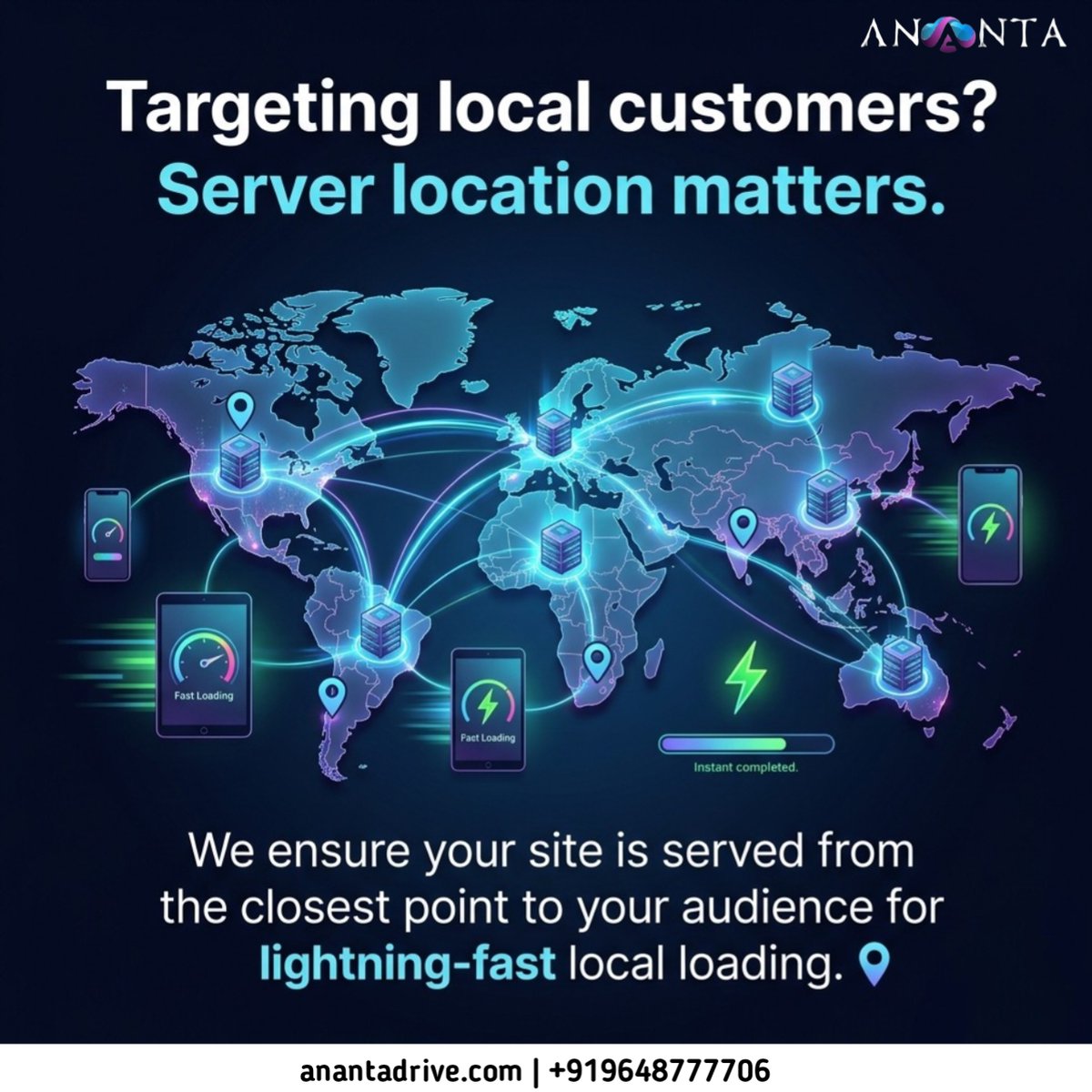 anantadrive's tweet photo. 🌍⚡ Want faster website performance for local users?
Server location matters.
Closer servers = Faster loading, better UX &amp; improved SEO 🚀

#WebHosting #WebsiteSpeed #CloudHosting #SEO #FastLoading #Tech #DigitalBusiness #ServerLocation https://t.co/zkWWIaSh4o