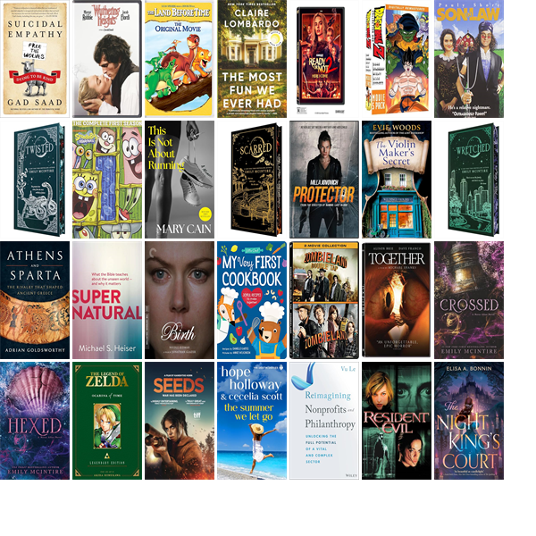 hendersonlibs's tweet photo. This week the Henderson Libraries have 243 new books and thirteen new movies.  New items include Suicidal Empathy, The Calamity Club, Fury Bound, Our Perfect Storm, Wuthering Heights, The Land Before Time, The Most Fun We Ever Had, and Caller Unknown. https://t.co/Cjj2zQeRpj https://t.co/cXTdJKU3qs