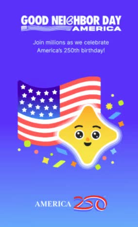 WinterfestInc's tweet photo. Celebrate America 250 by being a good neighbor -
Volunteer or be of service to your community
Let's unite as we celebrate this historic anniversary of our country.
https://t.co/p7f8kKgfep https://t.co/pCNsKRH37c