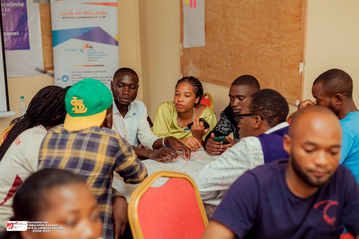 OSPDU1's tweet photo. Représentée par Glodi Chochi, l’ONG OSPDU RDC a participé à l'atelier « Youth Leading the Way for Peace » du Club RFI RDC.

​Au programme : peacebuilding, lutte contre les discours de haine et rôle des jeunes dans la cohésion sociale au Nord-Kivu.  #Jeunesse #Paix #RDC @RfiRdc https://t.co/CujO1oPGMP