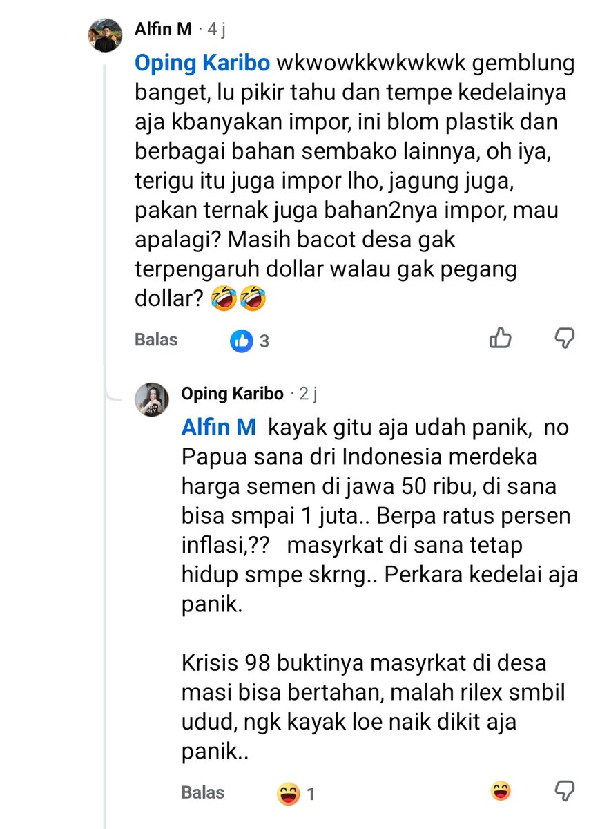 Bgallery3's tweet photo. @Hidupsebagai62 Yang paling speechless sih komen yg kek gni, msih ada juga yg dukung si wowok terutama di pesbuk https://t.co/bO9XbW3uDI
