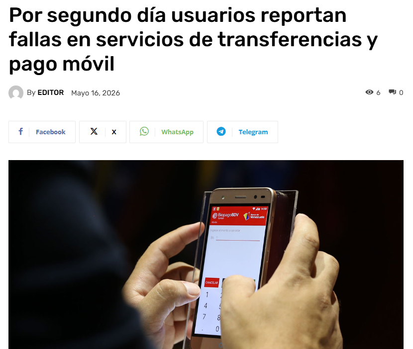 abelEsifontes's tweet photo. Otro día mas y mi dinero congelado en Banco de Venezuela. Los puntos de venta en comercios tampoco están funcionando con BDV https://t.co/4udUJxMQlJ