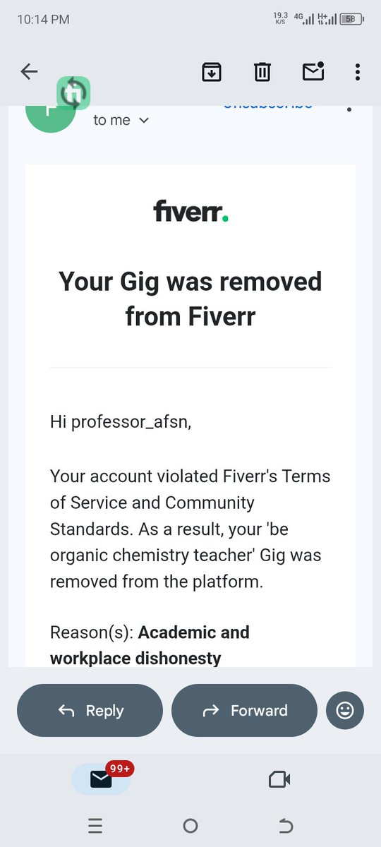 insafiansTiger's tweet photo. @FiverrSupport This decision is unfair and has caused me a serious loss. I spent six months building this gig and earning reviews honestly through hard work. I was not violating any policy on this gig. Fiverr’s own rules allow sellers to teach online and help students . https://t.co/35DpuqhVpa