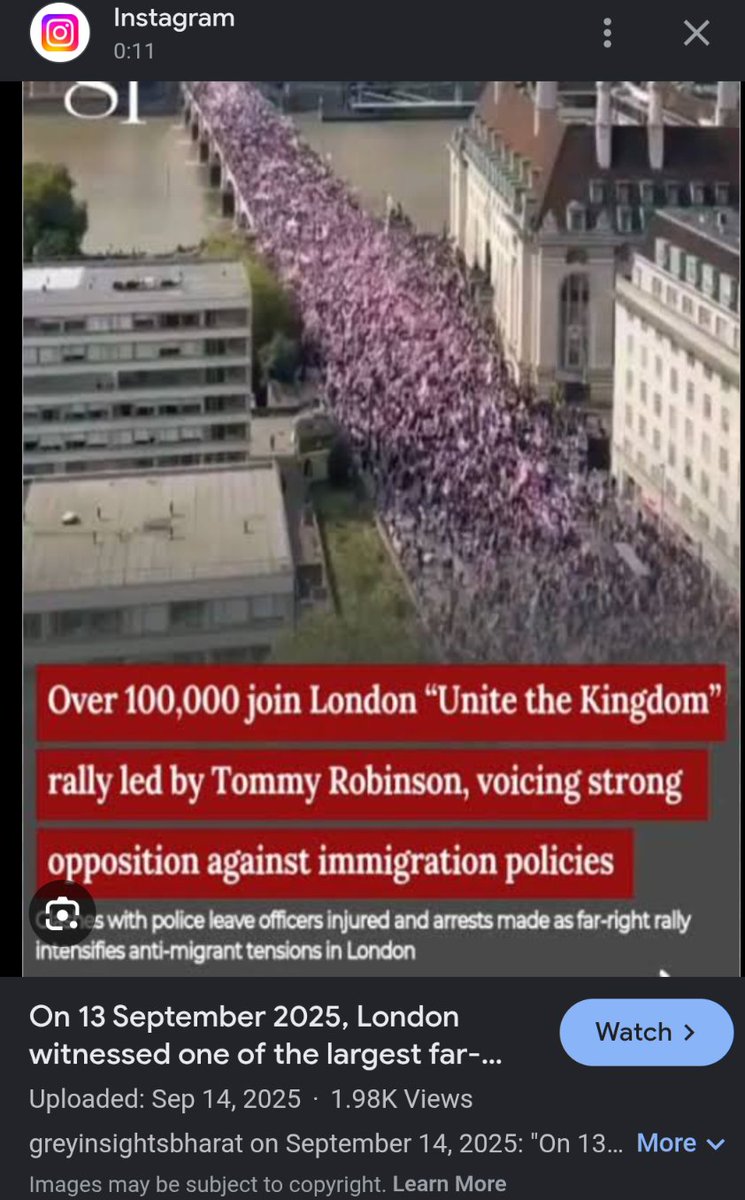 ProfPolitiqueUS's tweet photo. @JacintheEveArel Quand même bizarre qu'il publie cette vidéo datant de 2025 au lieu d'une vidéo prise aujourd'hui 

(Ajd la marche n'a pas traversé le Pont de Westminster) https://t.co/mt1AxyqAyf